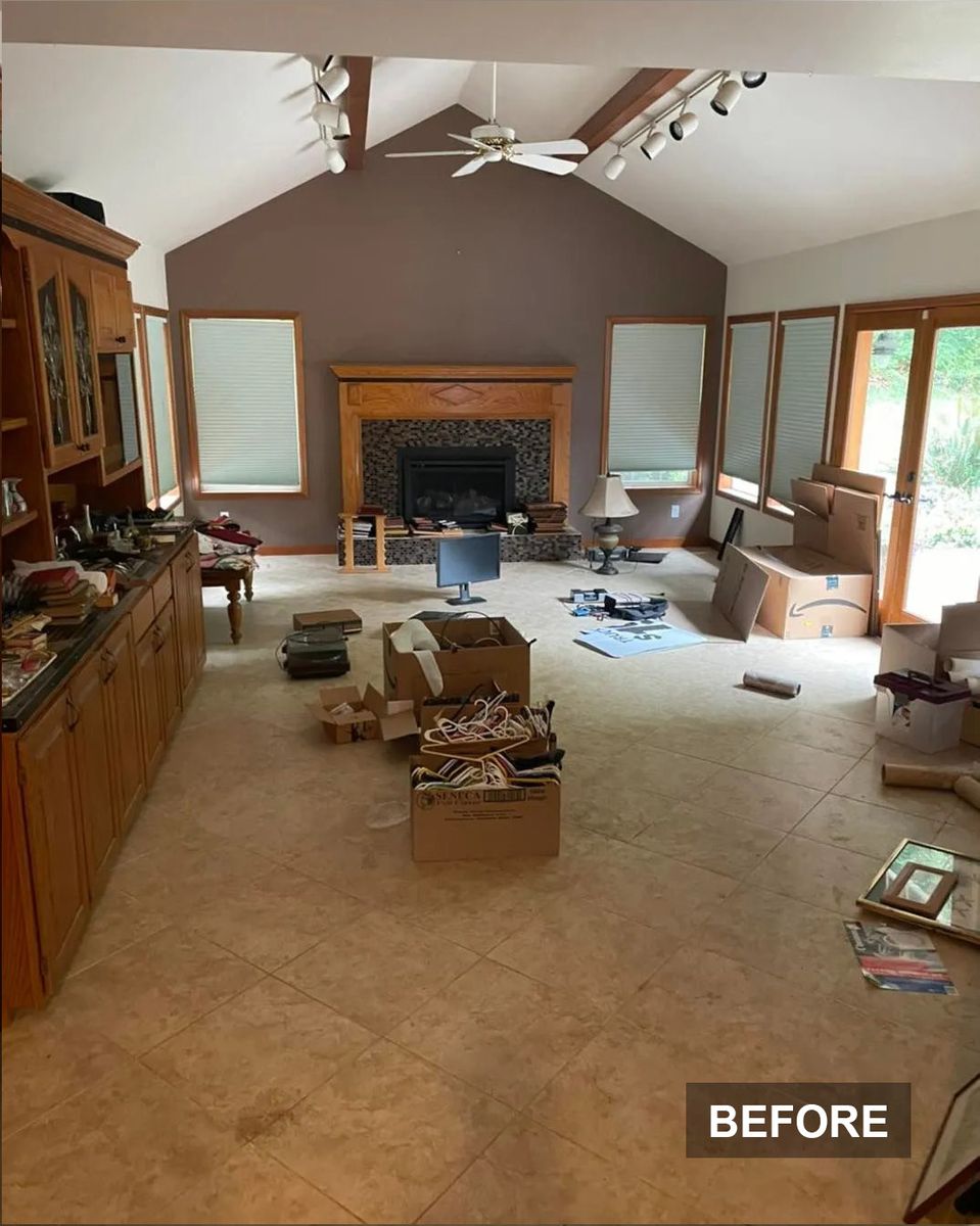 House Clutter Clean-Out — before