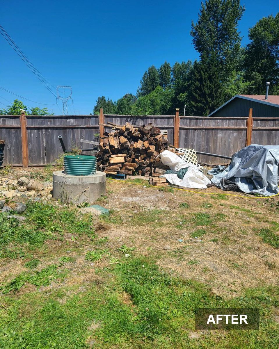 Yard Debris Removal — after