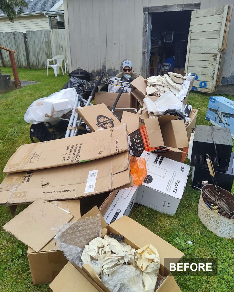 Overgrown Lot Clean-Up — before